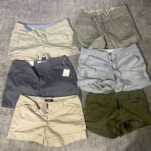 Khaki women’s shorts sizes 9-12 some brand new